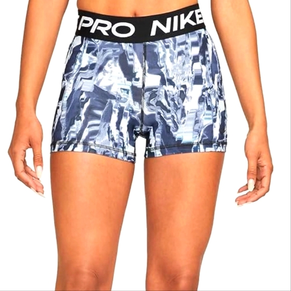 Nike Pro Women's Mid-Rise Allover Print 3" Shorts Sz XXL - Picture 1 of 7